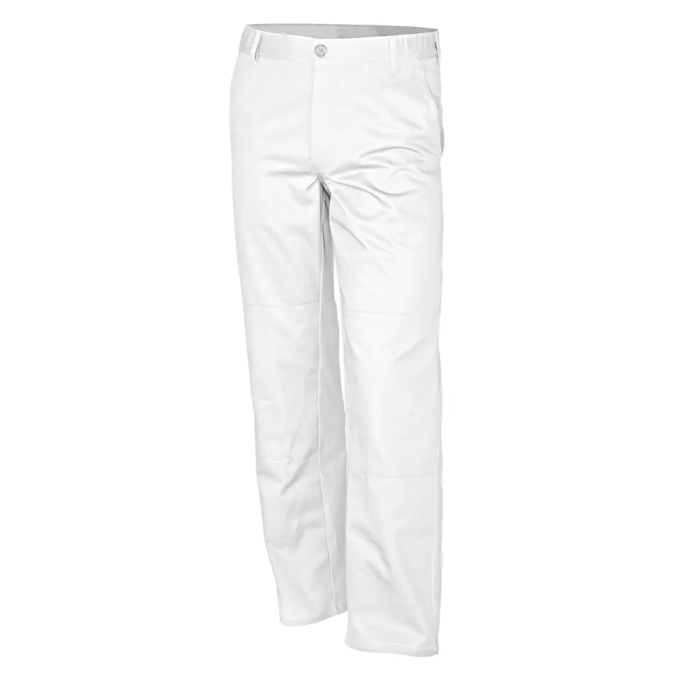 Qualitex NM-42001-3000, Basic Waistband trousers white, image 1, gallery thumbnail