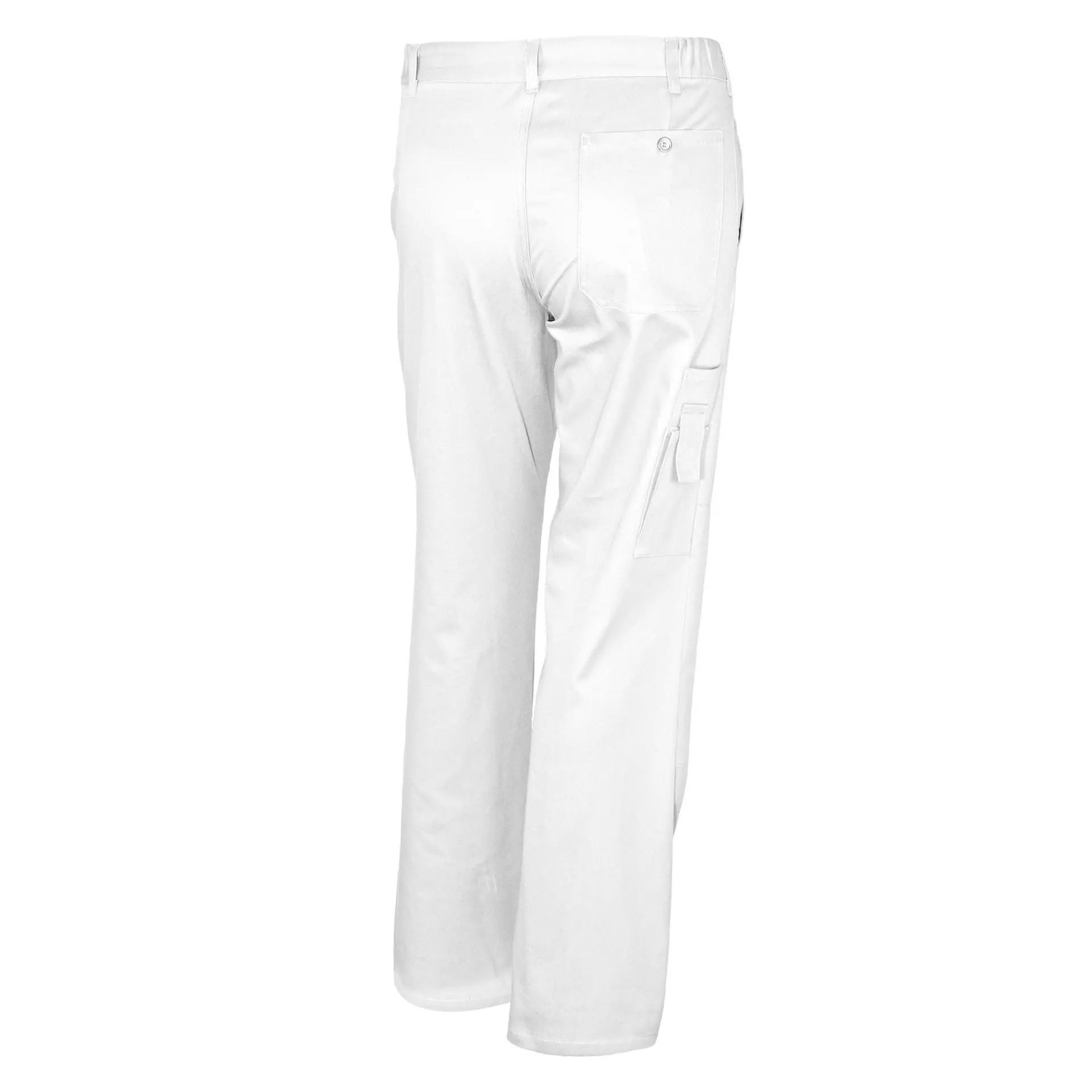 Qualitex NM-42001-3000, Basic Waistband trousers white, image 2