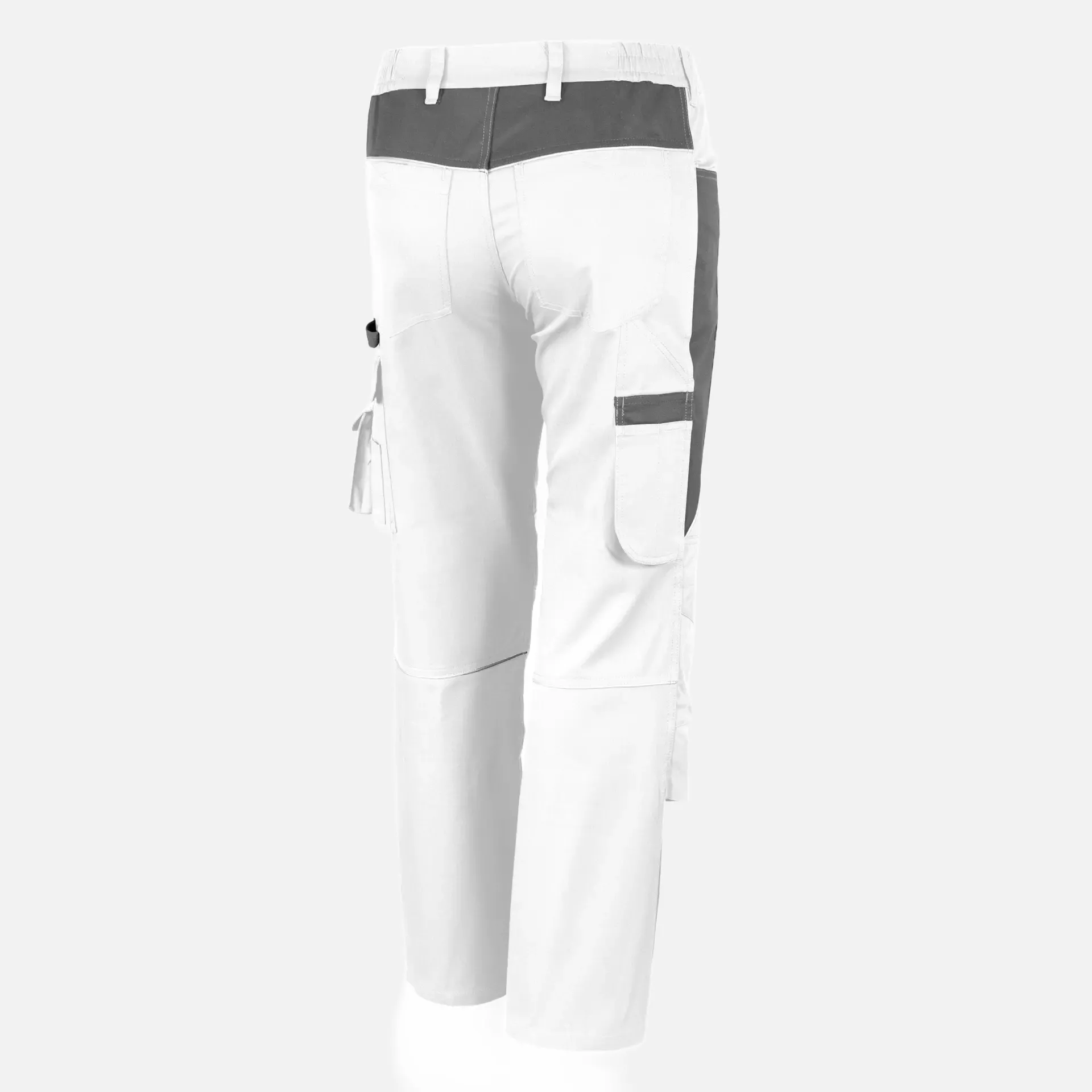 Qualitex NM-42006-3032, PRO Bundhose weiß/grau, image 2