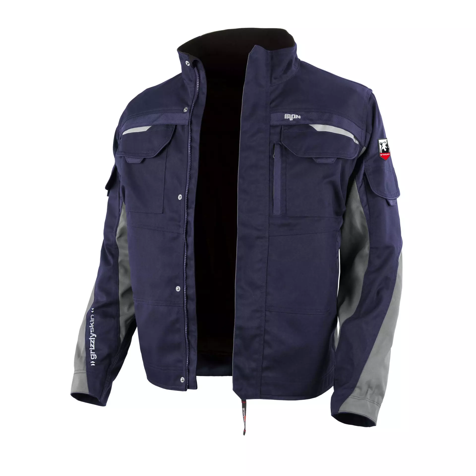 Grizzlyskin GIM3906, IRON Bundjacke marine/grau, image 1