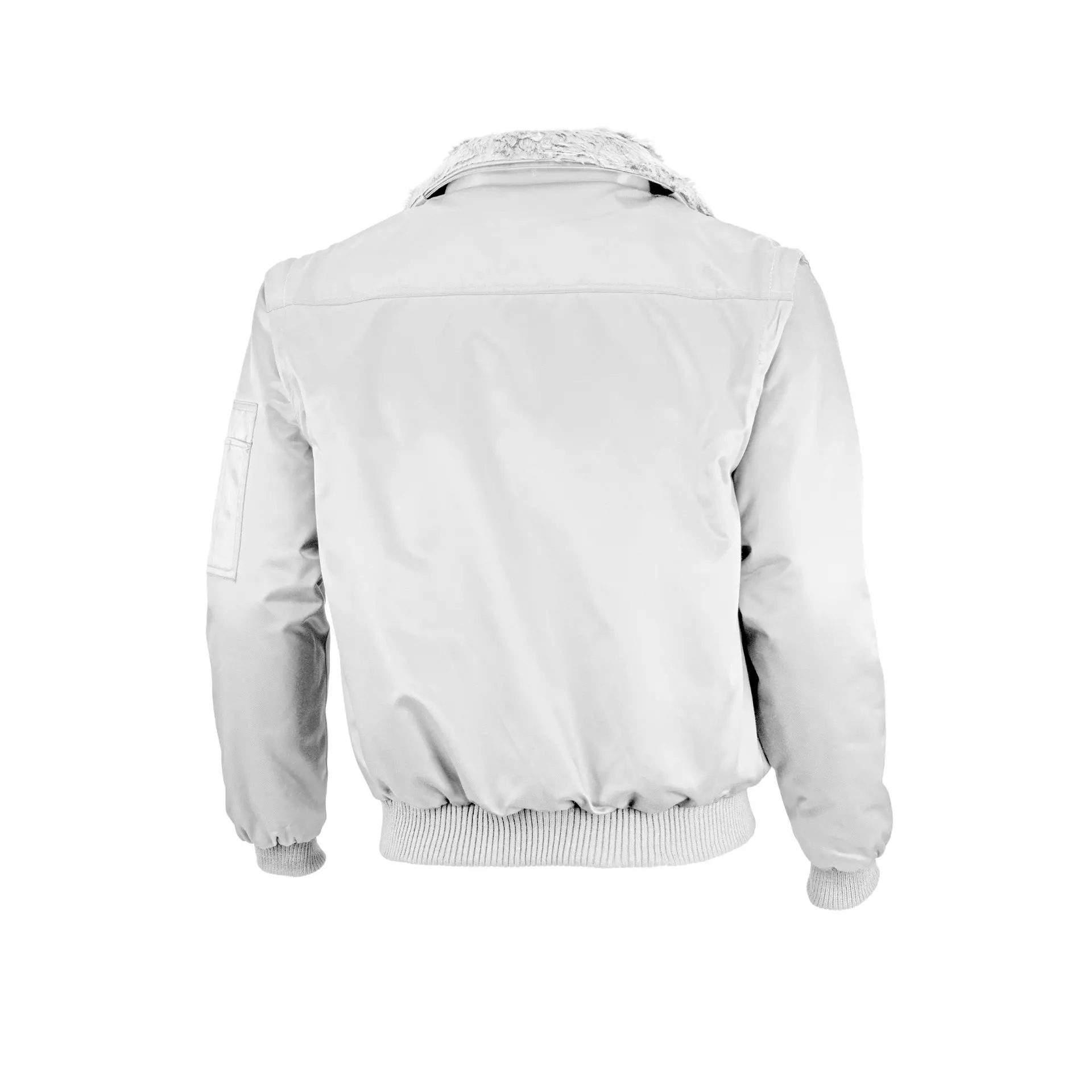 Qualitex NM-70001-3000, Solid Colour Pilot Jacket White, image 2