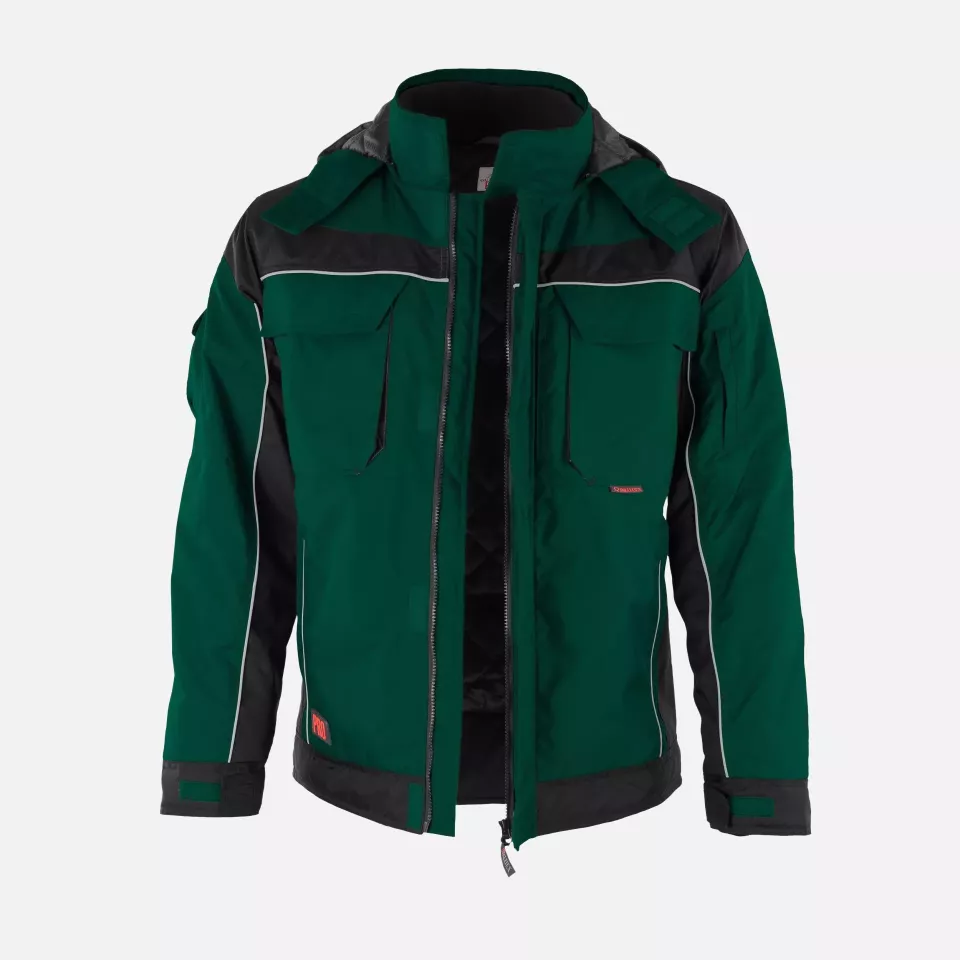 Qualitex NM-69006-1336, PRO Winter Jacket Green/Black, image 1, gallery thumbnail