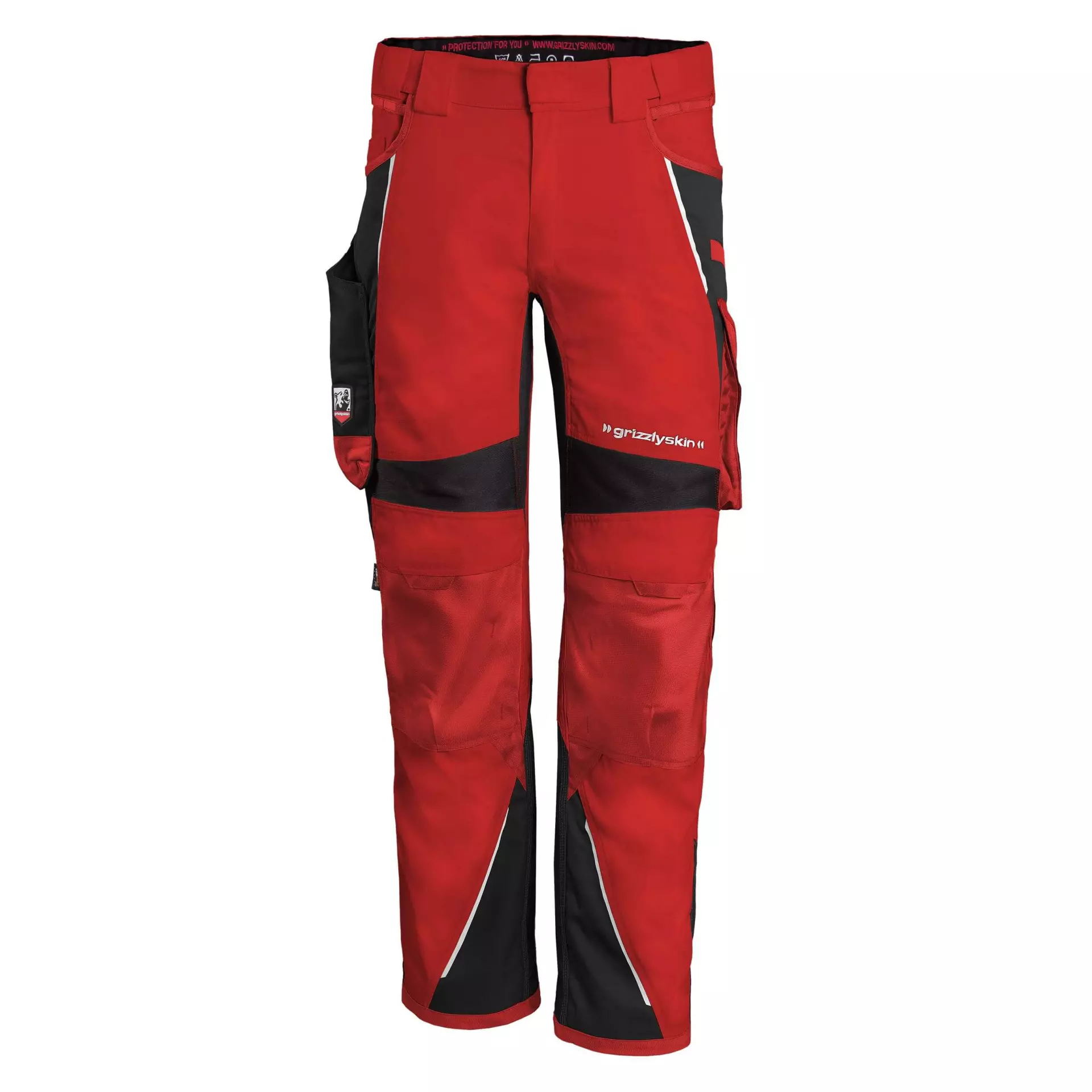 Grizzlyskin GIM3802, IRON Trousers Red/Black, image 1