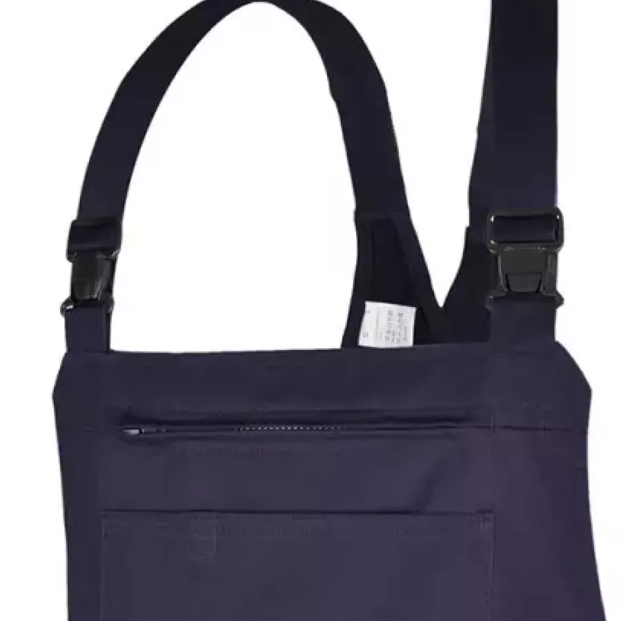 **Elastische Träger mit Sicherheitsschnalle** sorgen für einen sicheren, verstellbaren Sitz, der auch bei Bewegung bequem bleibt.