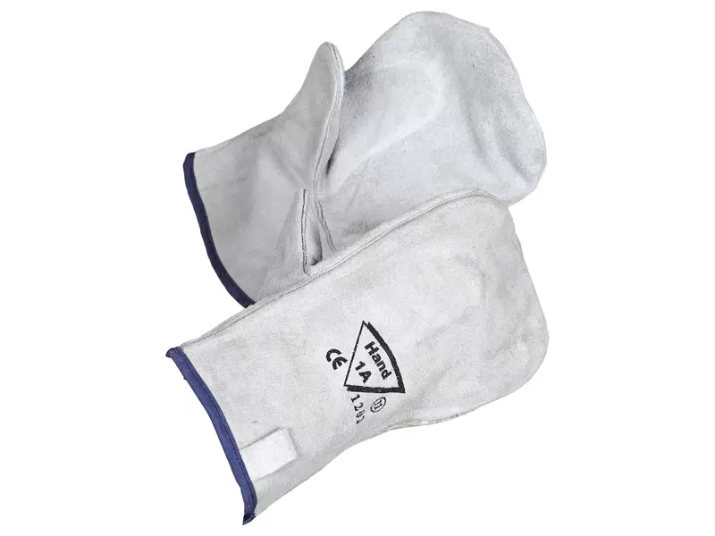 Hand1A 1202, 4A Cow Split Leather Mittens