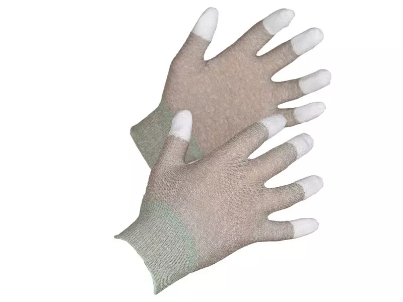 Hand1A 19100, Thunderlon ESD Fingertip Coated PU Glove, image 1, gallery thumbnail