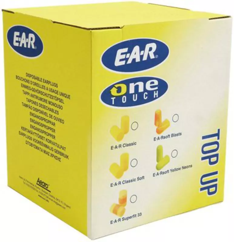 3M MPPD01010, EAR Earsoft Neon Yellow Refill Box