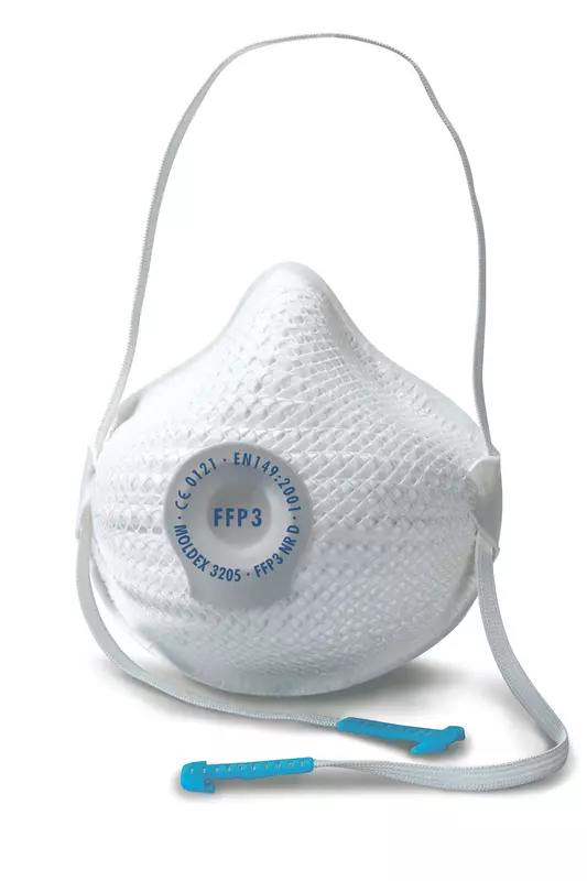 Moldex MD3405, AIR PLUS 3405 Particle Respirator FFP3 NR D with Valve, image 1, gallery thumbnail