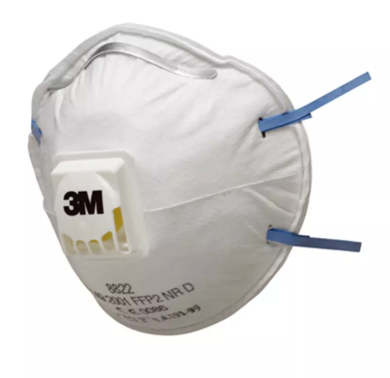 3M MT8822, 8822 FFP2 NR D Dust Respirator With Valve, image 1, gallery thumbnail
