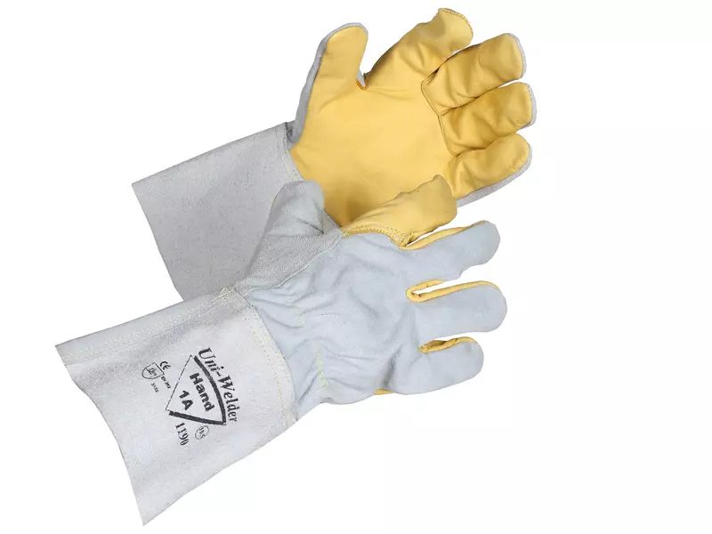 Hand1A 1190, Uni-Welder Uni-Welder Split Leather Welding Gloves, image 1, gallery thumbnail