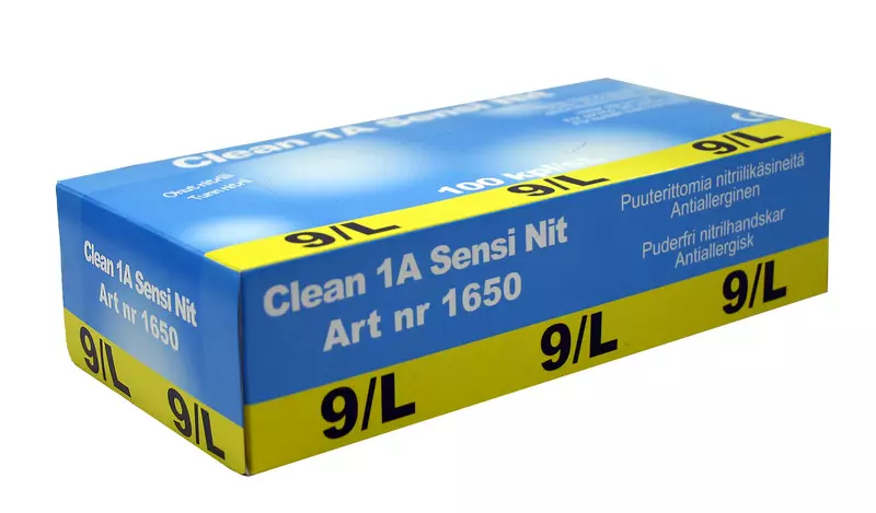 Clean1A 1650, Sensi Nitrile Powder-Free Nitrile Gloves, image 1, gallery thumbnail