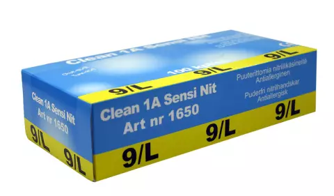 Clean1A Sensi Nitrile Nitrilhandskar puderfria