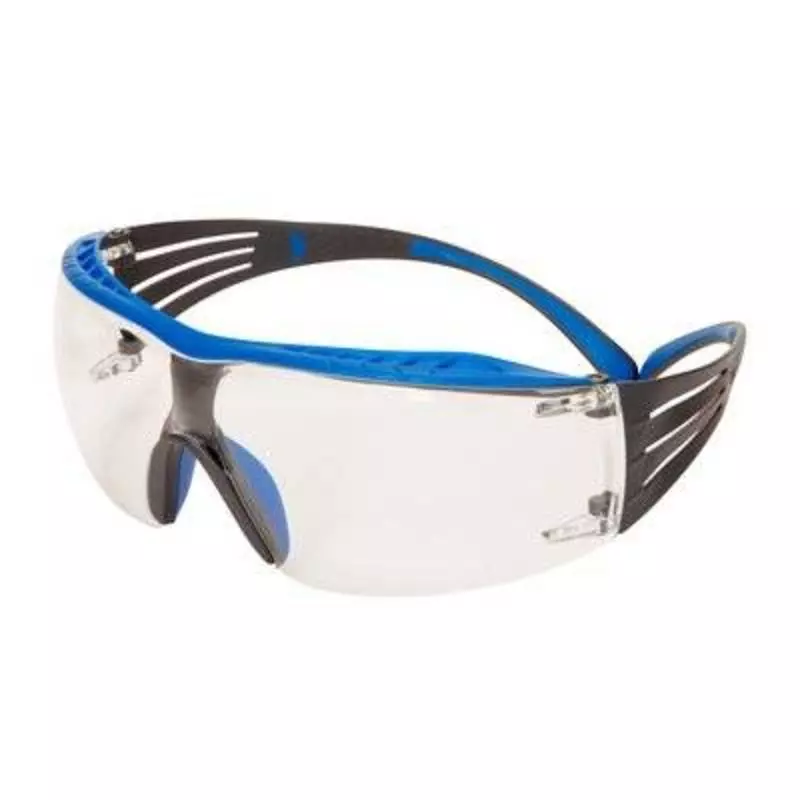 3M MSF401XSGAFBLU, SecureFit 400X Series With Brow Guard Clear