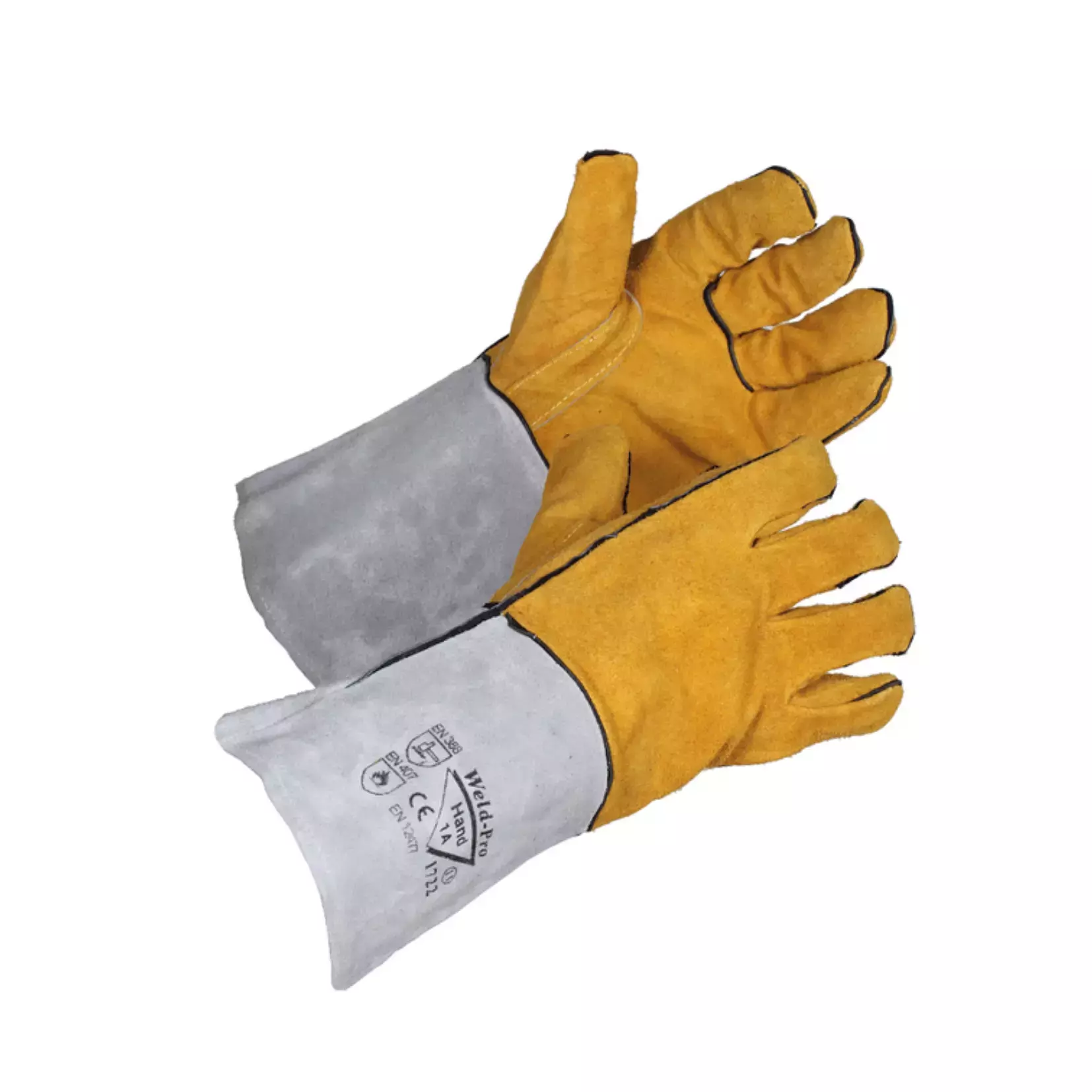 Hand1A 1722, Lined Welding Gloves One-size 11/XXL, image 1
