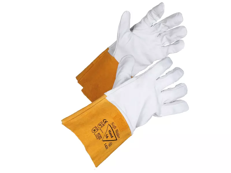 Hand1A 1420, Soft Welder Leather Gloves, image 1, gallery thumbnail