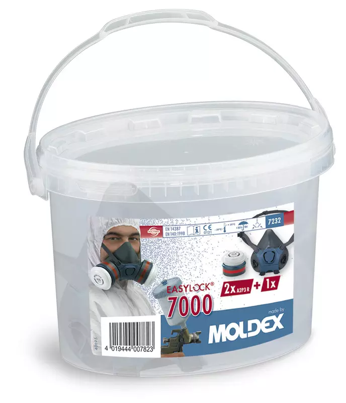 Moldex MD7232, 7232 Halbmaske Größe M Filter A2P3 R, in Aufbewahrungsbox