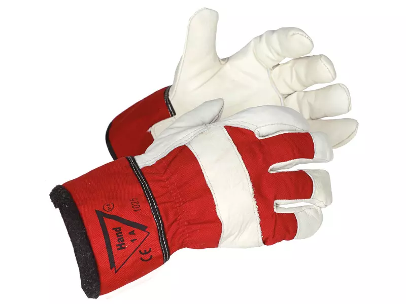 Hand1A 1025, Winter High Shield Leather Gloves