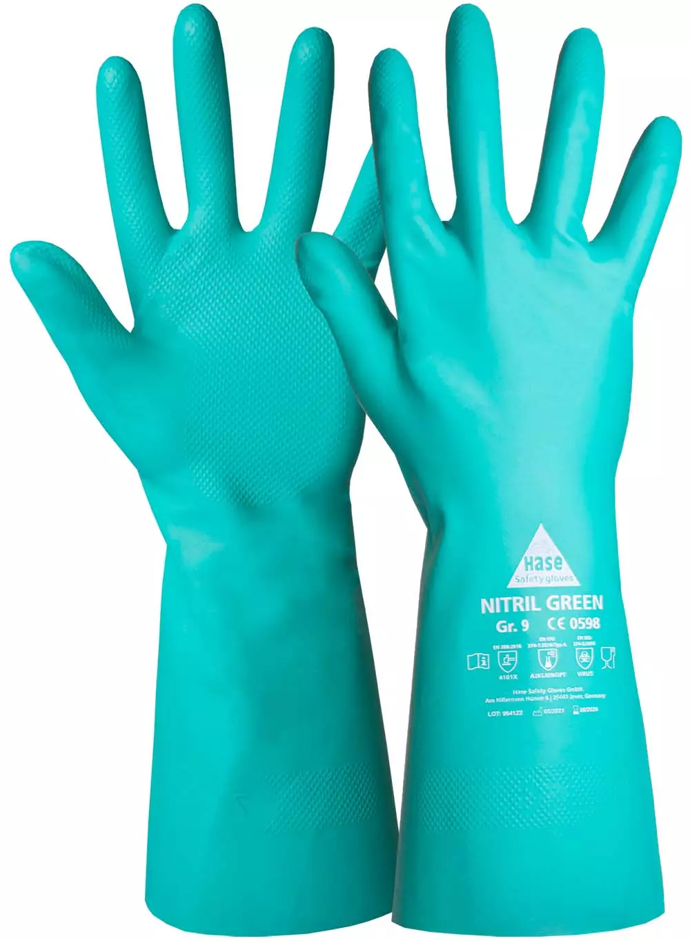 Hase Safety Gloves 904000, NITRIL GREEN Chemikalienhandschuhe