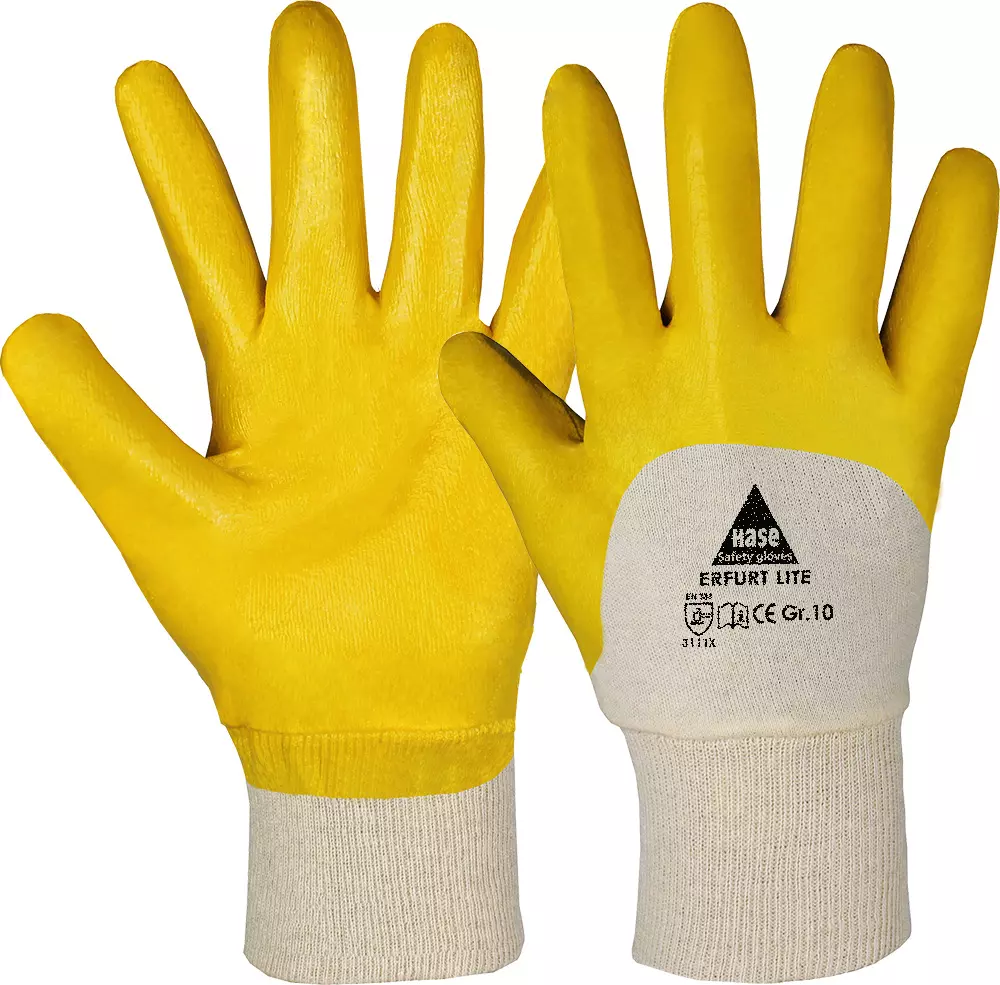 Hase Safety Gloves 901400, ERFURT LITE Nitrile Gloves, image 1