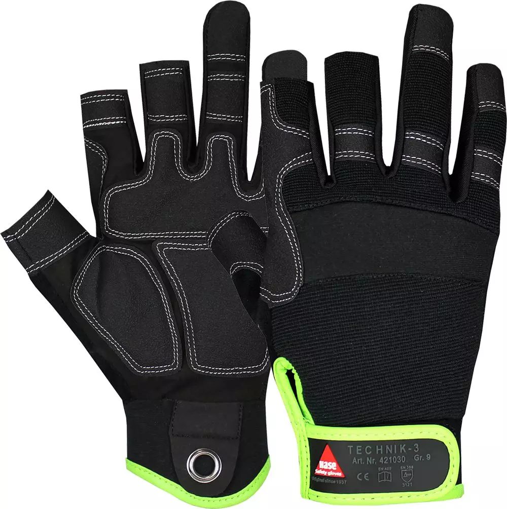 Hase Safety Gloves 421030, TECHNIK 3 monteringshandskar, image 1