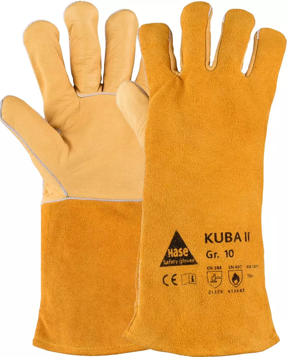 Hase Safety Gloves 302220, KUBA II Welding Gloves