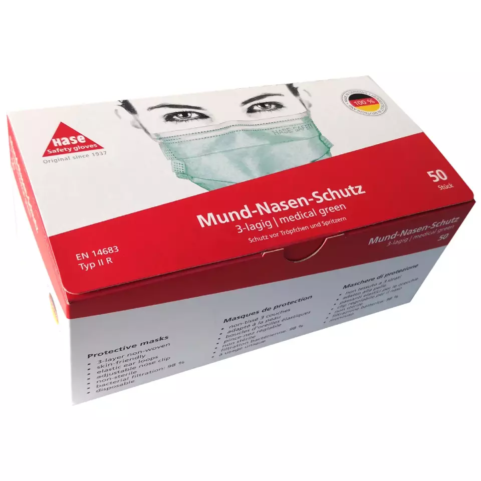 Hase Safety Gloves 954000, Face Mask Respiratory Protection, image 1, gallery thumbnail