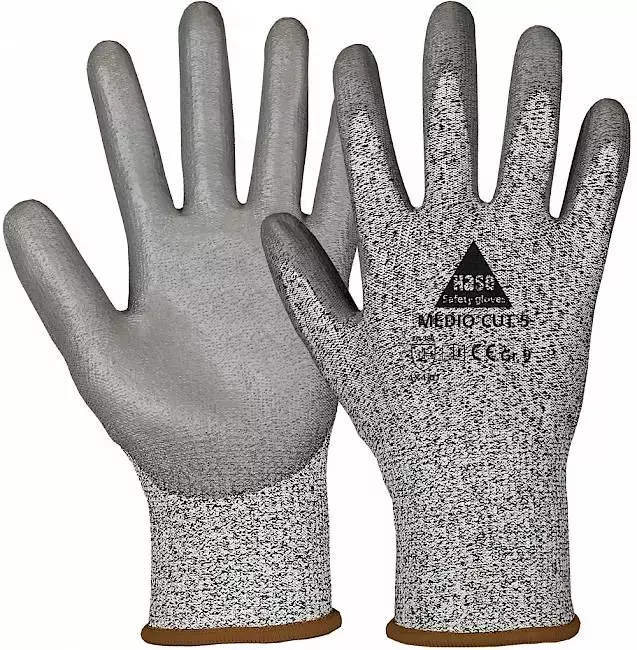 Hase Safety Gloves 508450, MEDIO CUT 5+ Cut Protection Glove