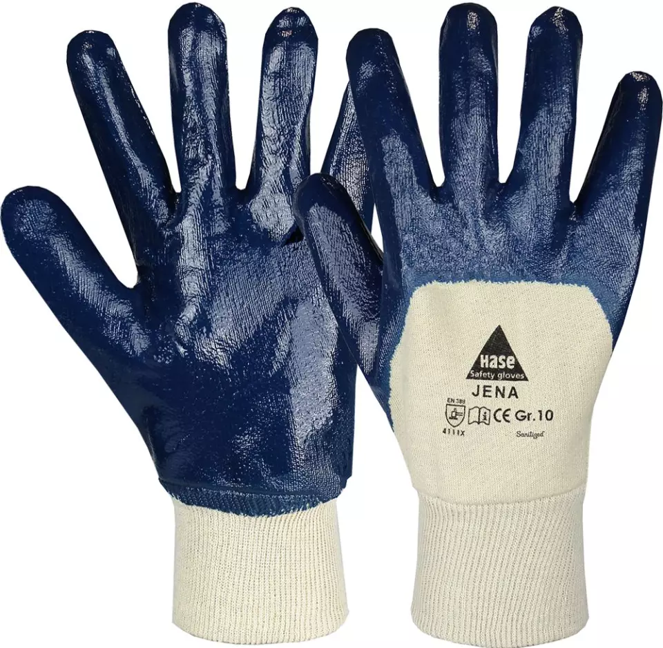 Hase Safety Gloves 901100, JENA Nitrile Gloves, image 1, gallery thumbnail