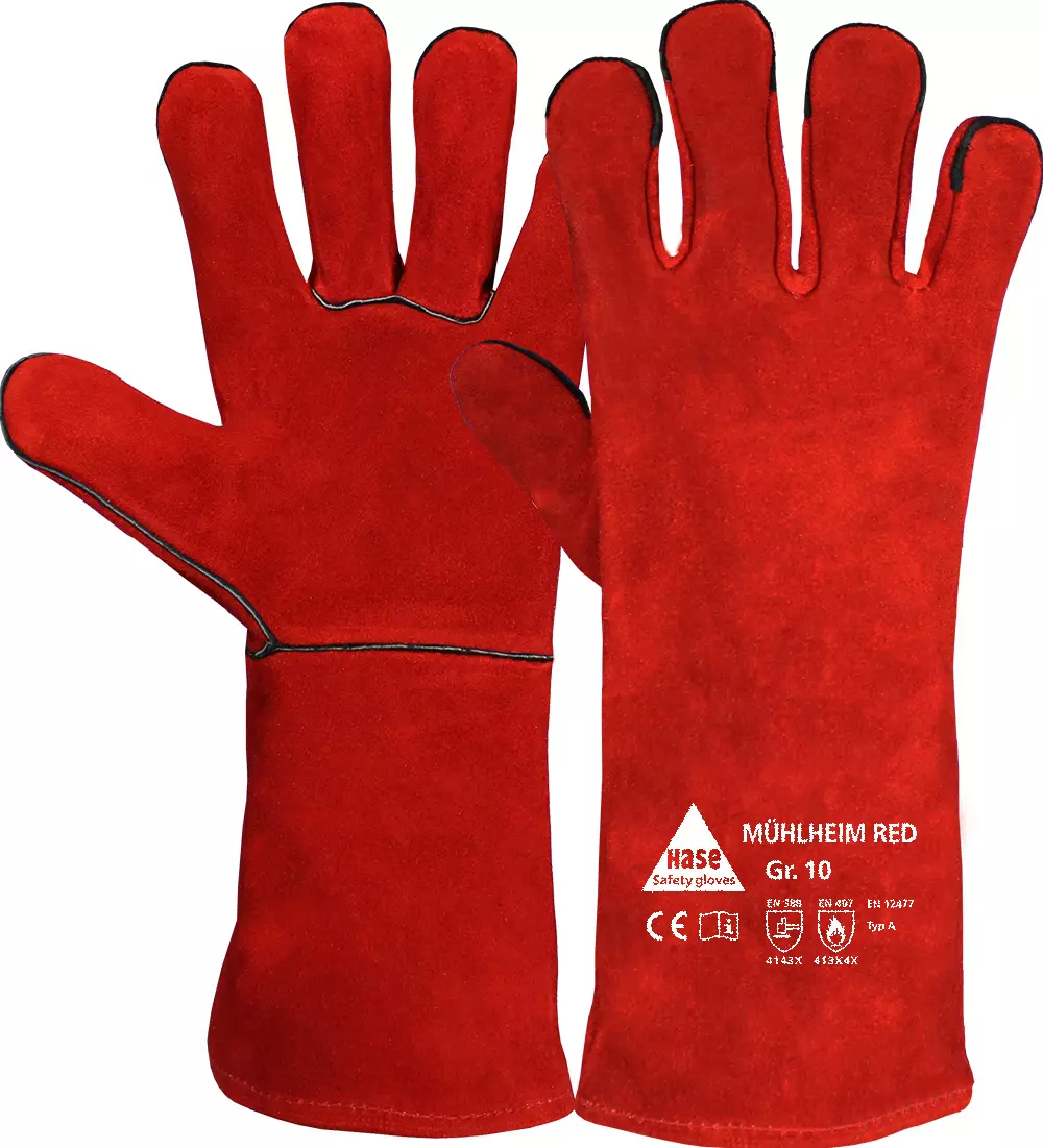 Hase Safety Gloves 301000, MÜHLHEIM RED Schweißerhandschuhe, image 1