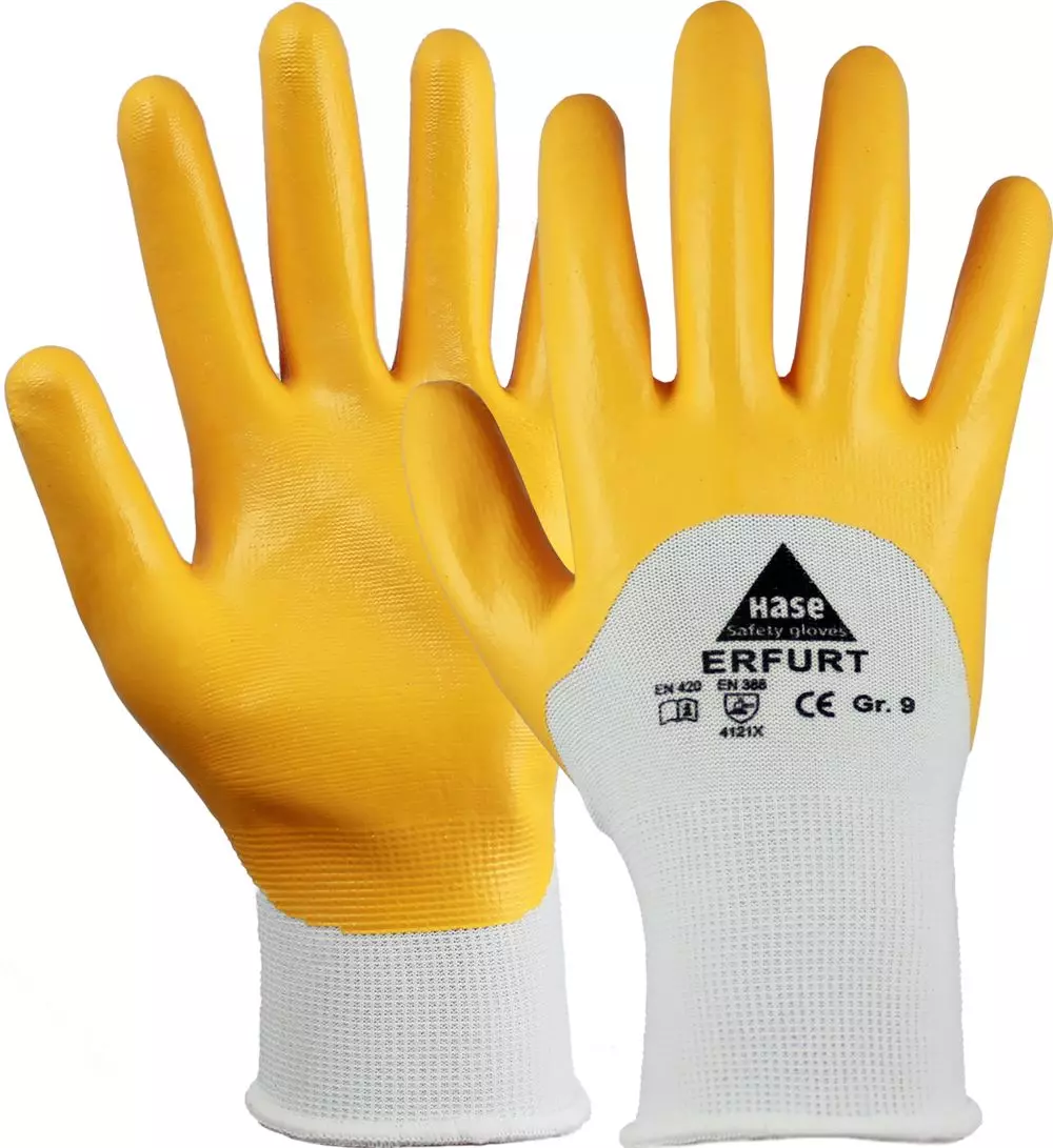 Hase Safety Gloves 901300, ERFURT Nitrile Gloves, image 1