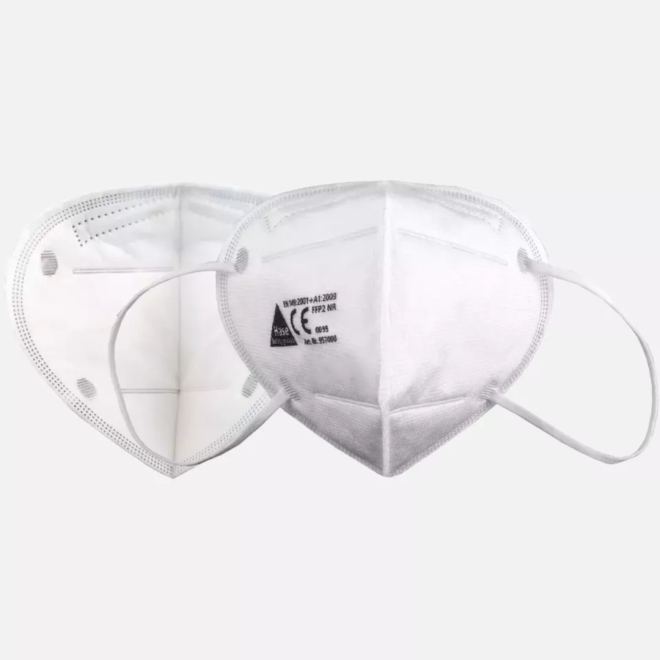 Hase Safety Gloves 957000, Fold Flat Mask FFP2 NR Respiratory Protection, image 1, gallery thumbnail