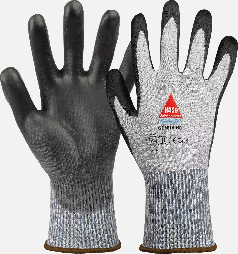 Hase Safety Gloves 508530G, GENUA HD GREY Cut Protection Glove, image 1