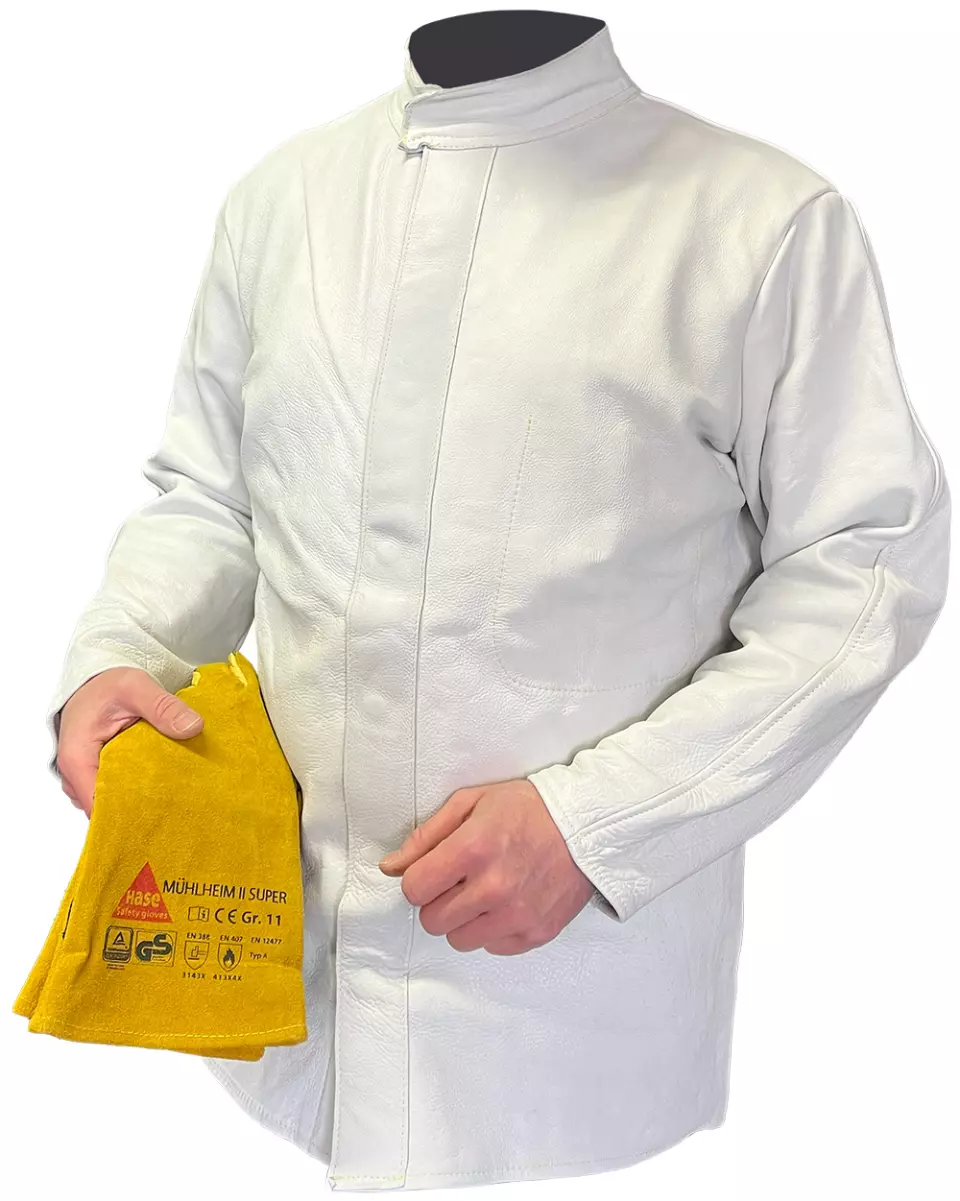 Hase Safety Gloves 509200, YORK CLASSIC Cow Grain Leather Welding Jacket, image 1, gallery thumbnail