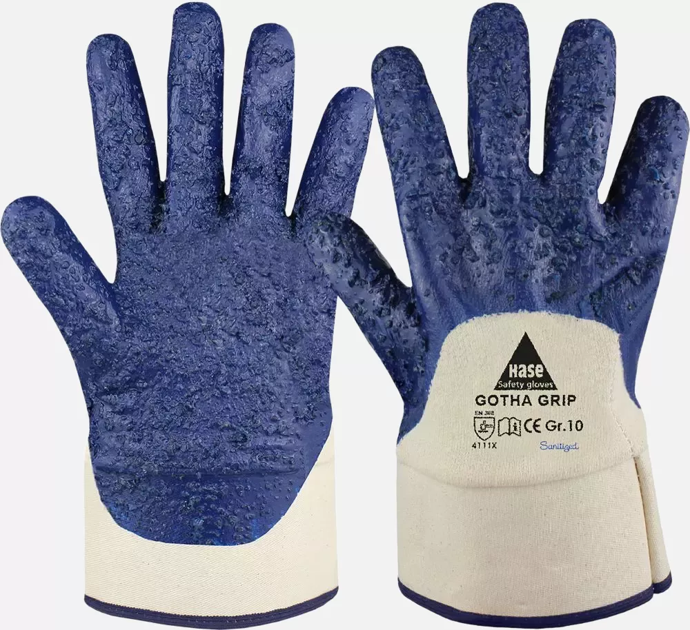 Hase Safety Gloves 903300, GOTHA GRIP Nitrile Gloves, Size 10, image 1