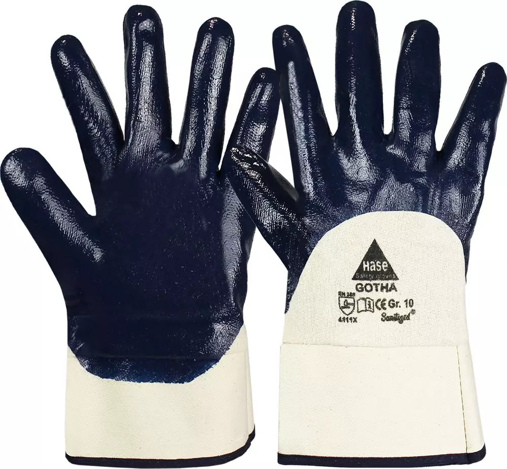 Hase Safety Gloves 903100, GOTHA Nitrile Gloves, image 1