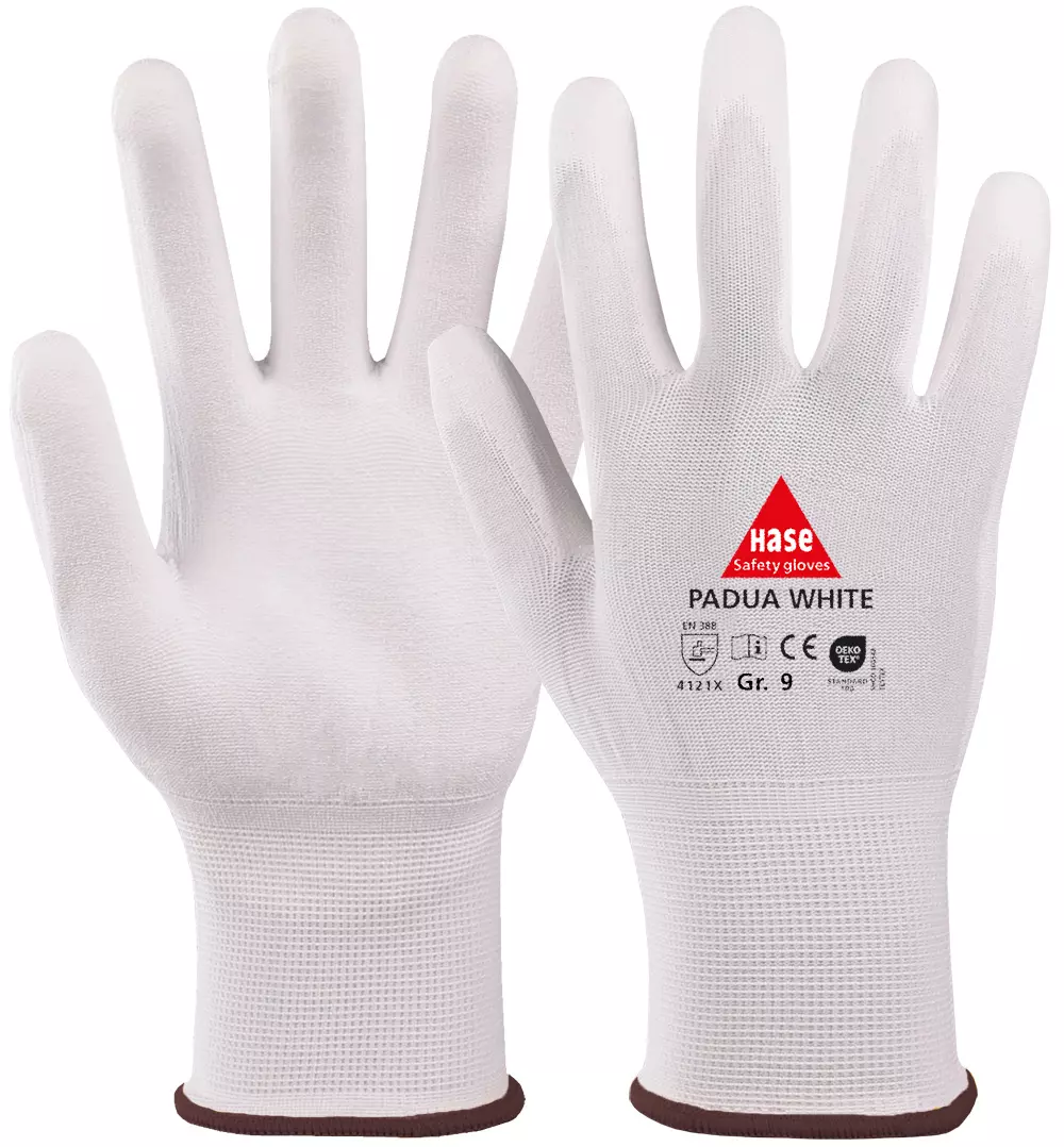 Hase Safety Gloves 508200, PADUA WHITE Assembly Glove