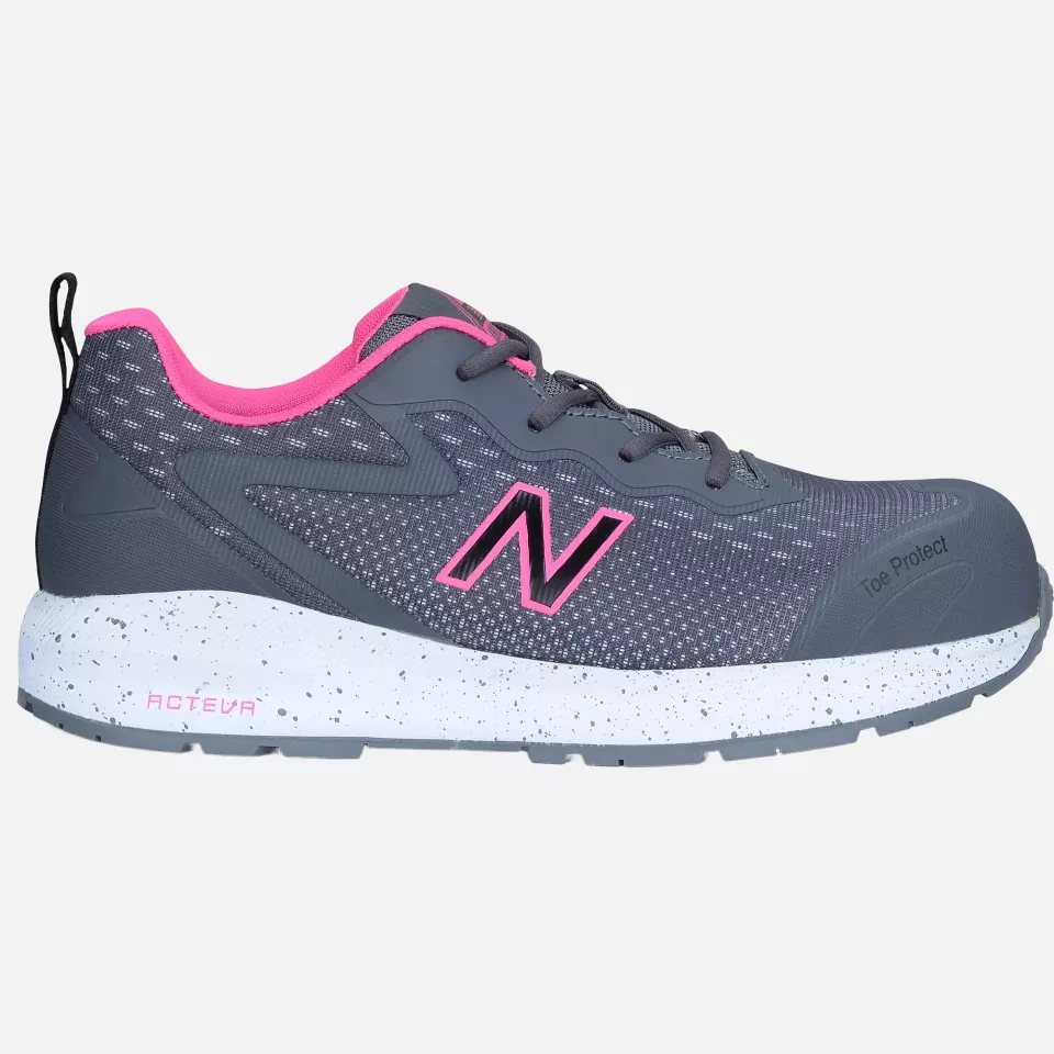 New Balance WIDLOGI-1264, Logic Damen Sicherheitsschuhe S1 PL HRO SR FO Grau/Pink, image 2, gallery thumbnail