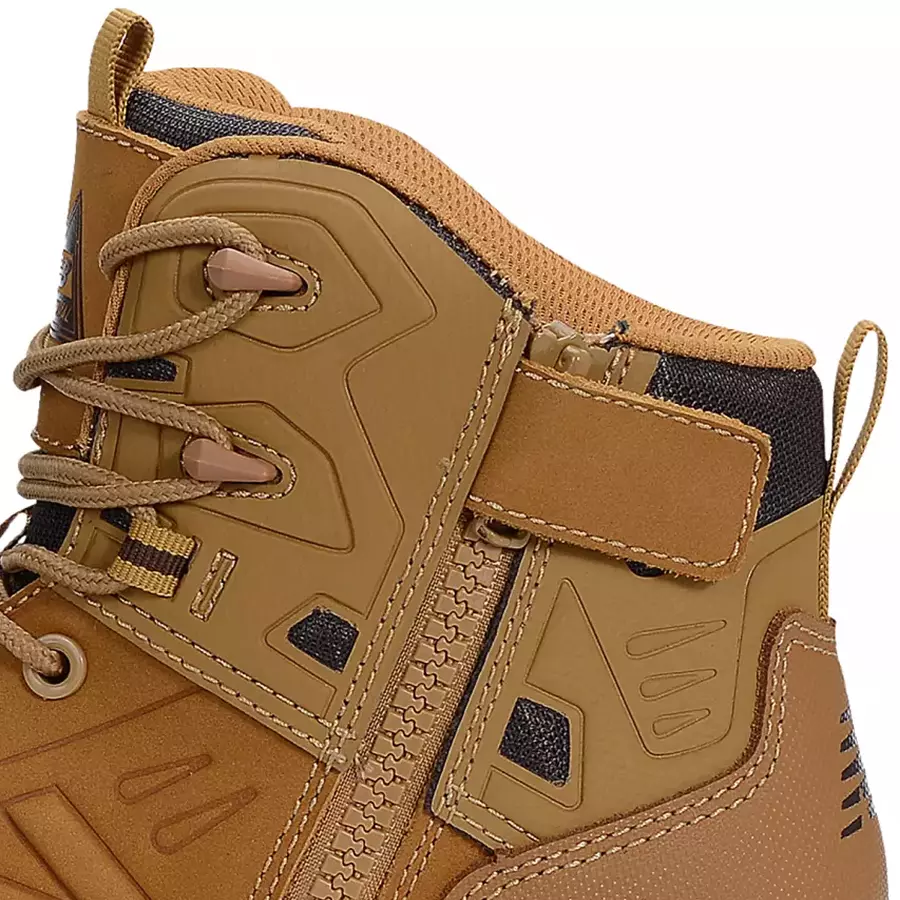 **YKK Zipper** lets you get in and out fast, while keeping your ankle supported.