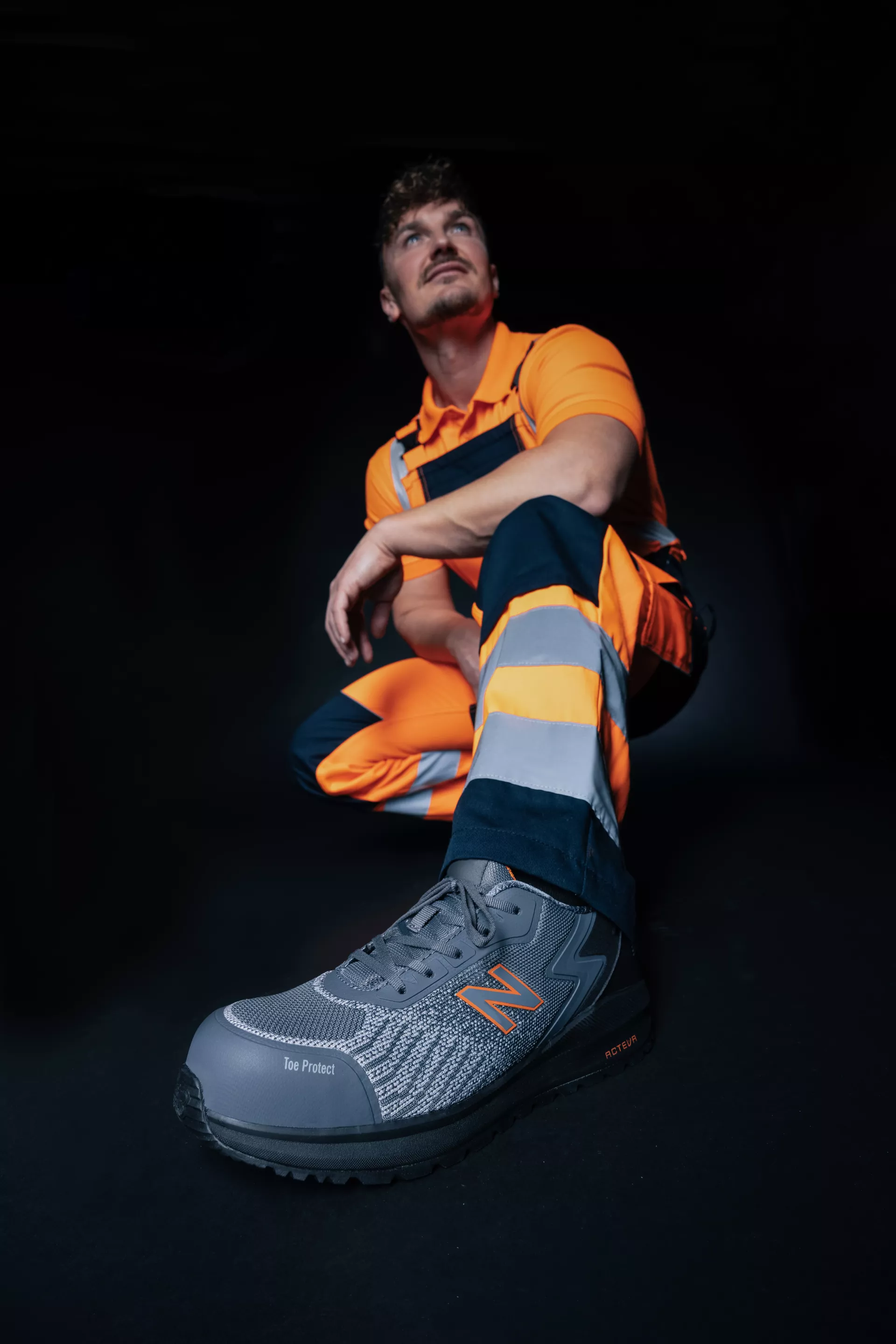 New Balance MIDSPWR-1244, Speedware Safety Shoes S1 P SRC Grey/orange, image 7