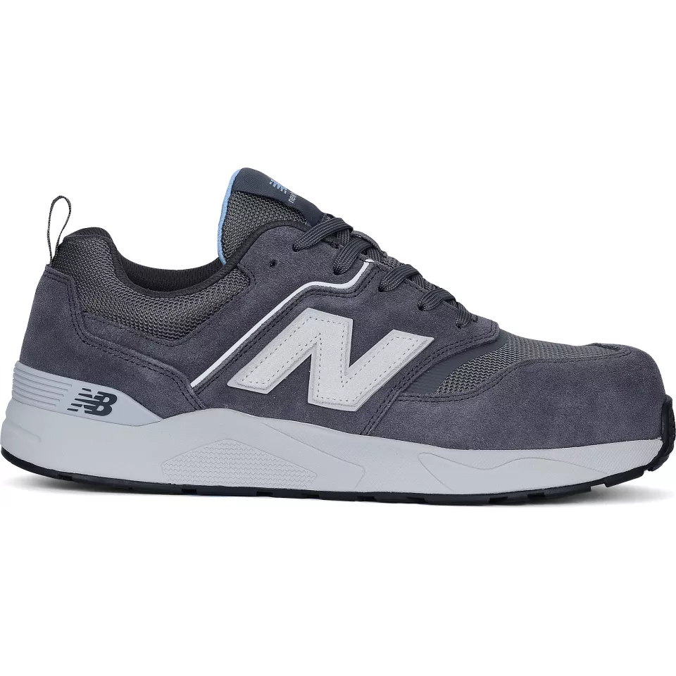 New Balance WEELCAP-2728, Elite Lite Womens Safety Shoe S1 PL HRO FO SC SR Magnet/whispy Blue, image 2, gallery thumbnail