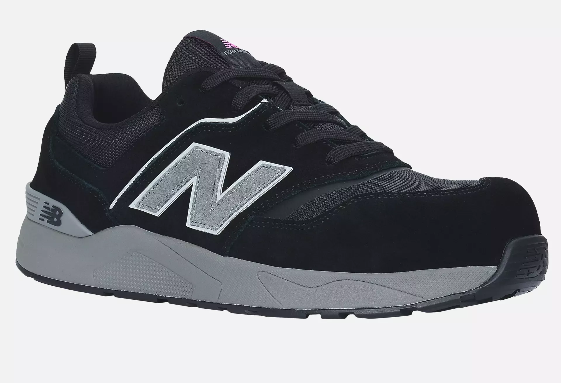 New Balance WEELCAP-1063, Elite Lite Womens Safety Shoe S1 PL HRO FO SC SR Black/rose, image 15
