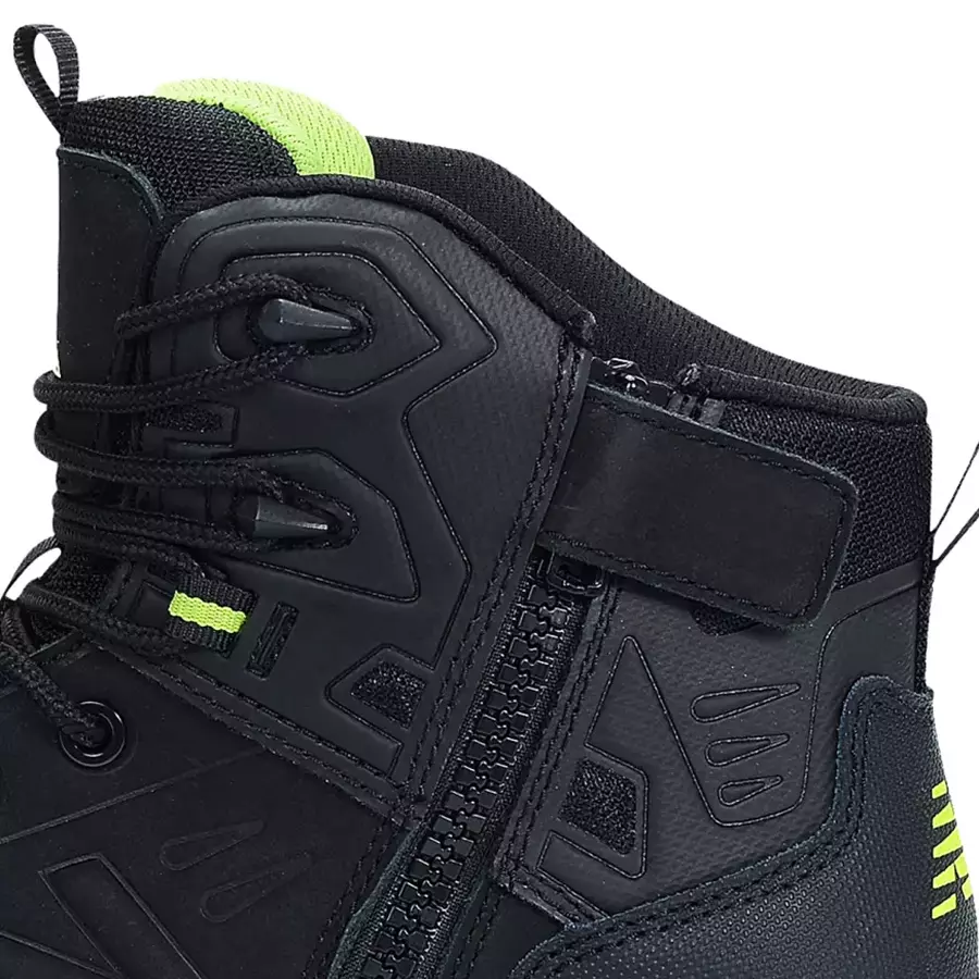 **YKK Zipper** lets you get in and out fast, while keeping your ankle supported.