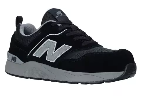 MEELCAP-1012, New Balance Elite Lite Herren Sicherheitsschuhe S1 PL HRO FO SC SR Schwarz/Grau