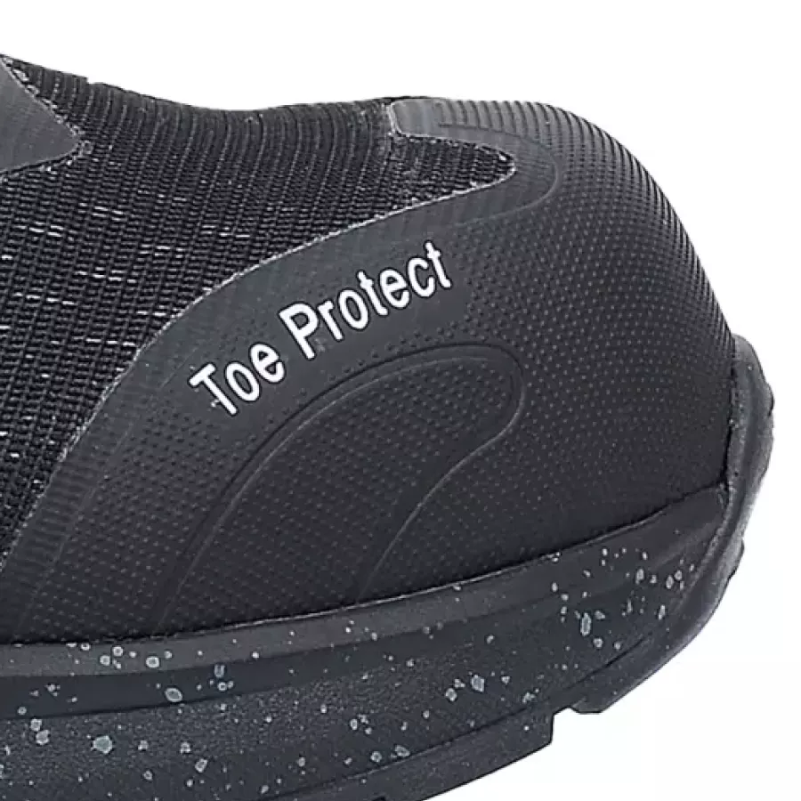 **Glasfaser-Zehenschutzkappe** bietet Schutz bei geringem Gewicht, ohne die Beweglichkeit zu beeinträchtigen.