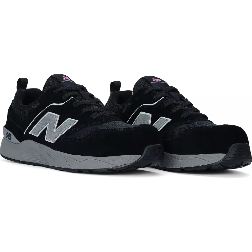 New Balance WEELCAP-1063, Elite Lite Womens Safety Shoe S1 PL HRO FO SC SR Black/rose, image 6, gallery thumbnail