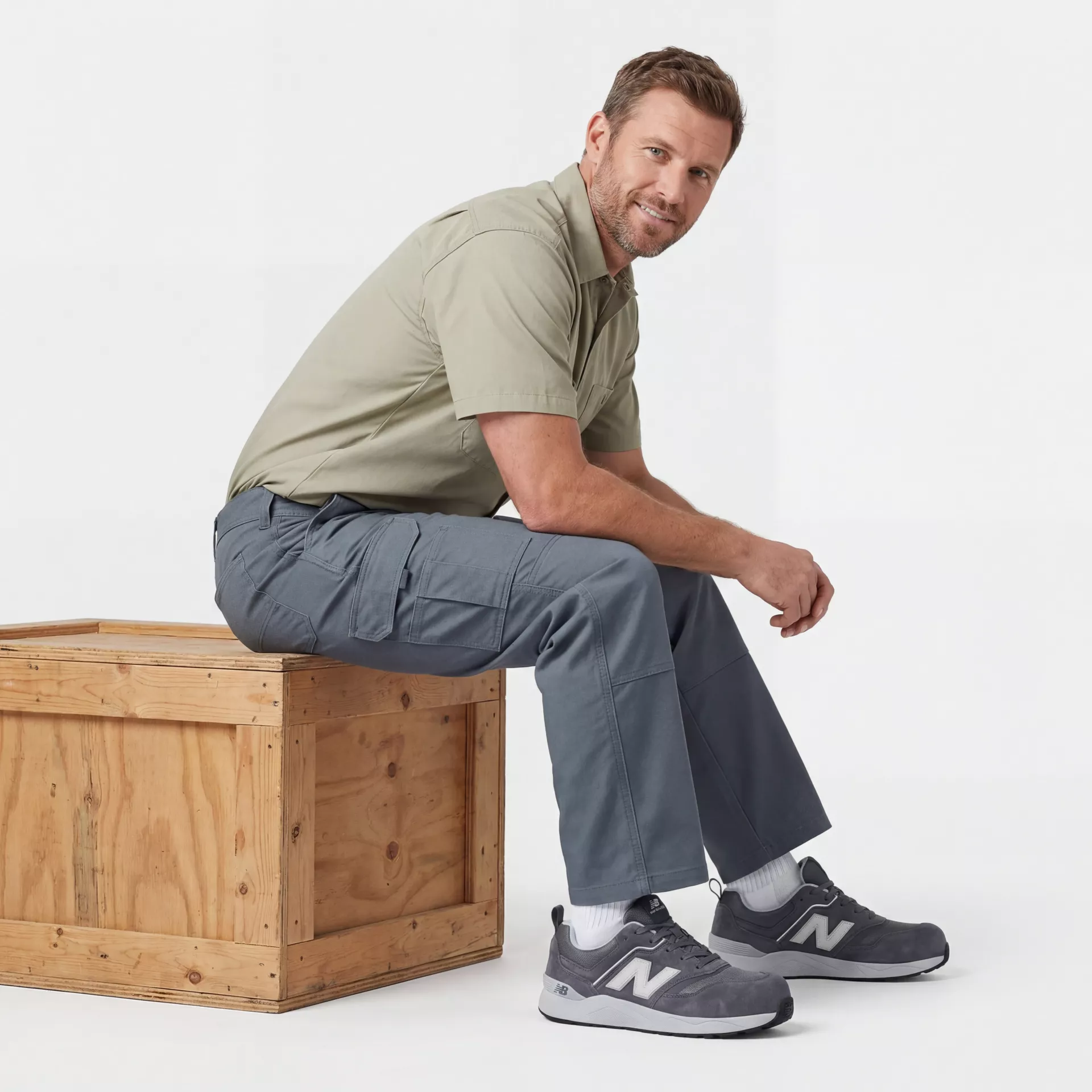 New Balance MEELCAP-1211, Elite Lite Mens Safety Shoes S1 PL HRO FO SC SR Grey/white, image 10