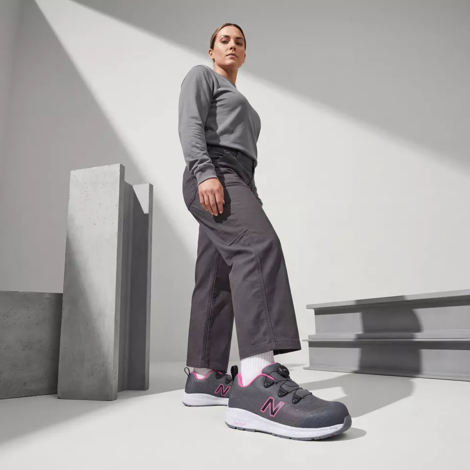 New Balance WIDLOGIBOA-1264, Logic Boa Womens Sicherheitsschuhe S1 P, Grau / Pink, image 8, gallery thumbnail