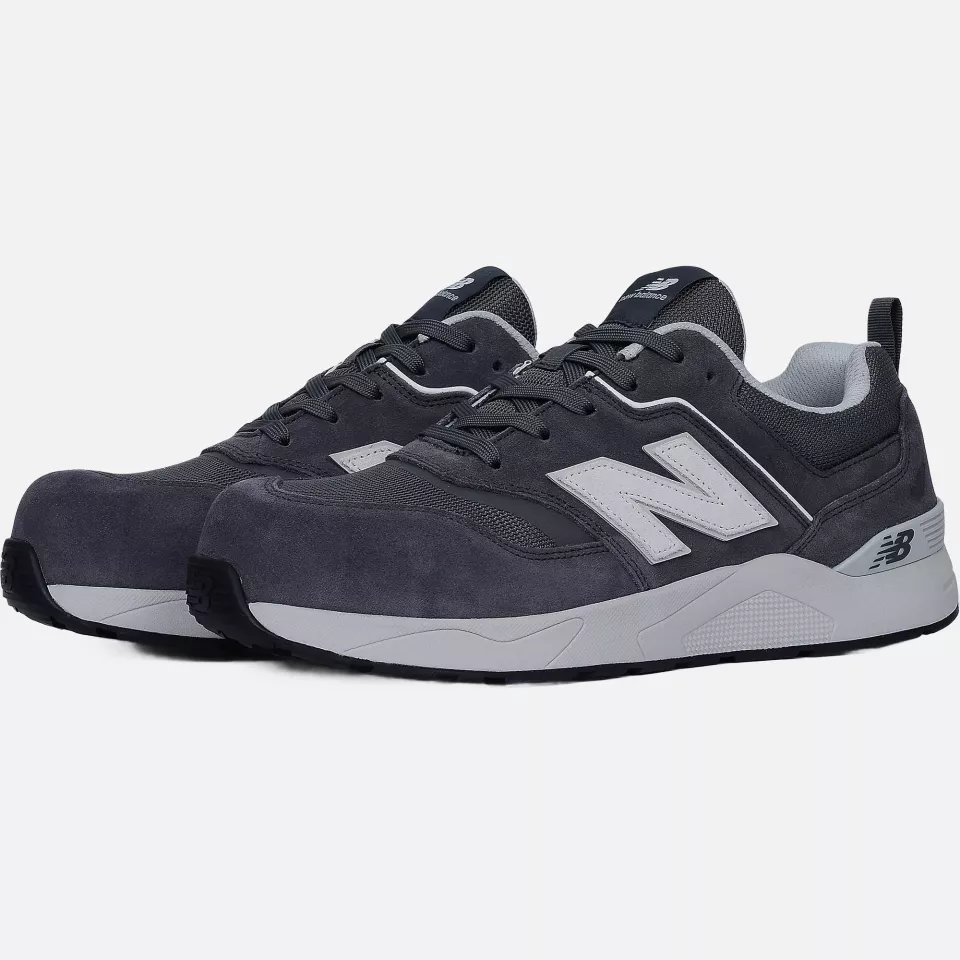New Balance MEELCAP-1211, Elite Lite Herren Sicherheitsschuhe S1 PL HRO FO SC SR Grau/Weiß, image 6, gallery thumbnail