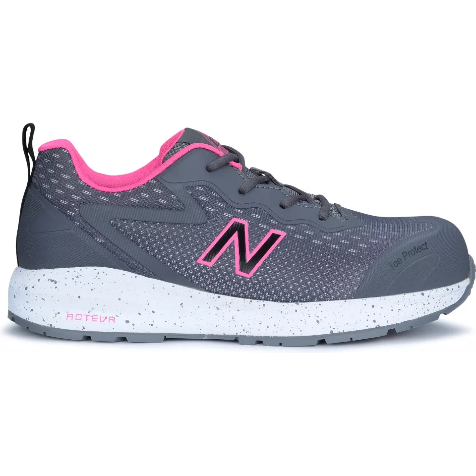 New Balance WIDLOGI-1264, Logic Damen Sicherheitsschuhe S1 PL HRO SR FO Grau/Pink, image 2, gallery thumbnail