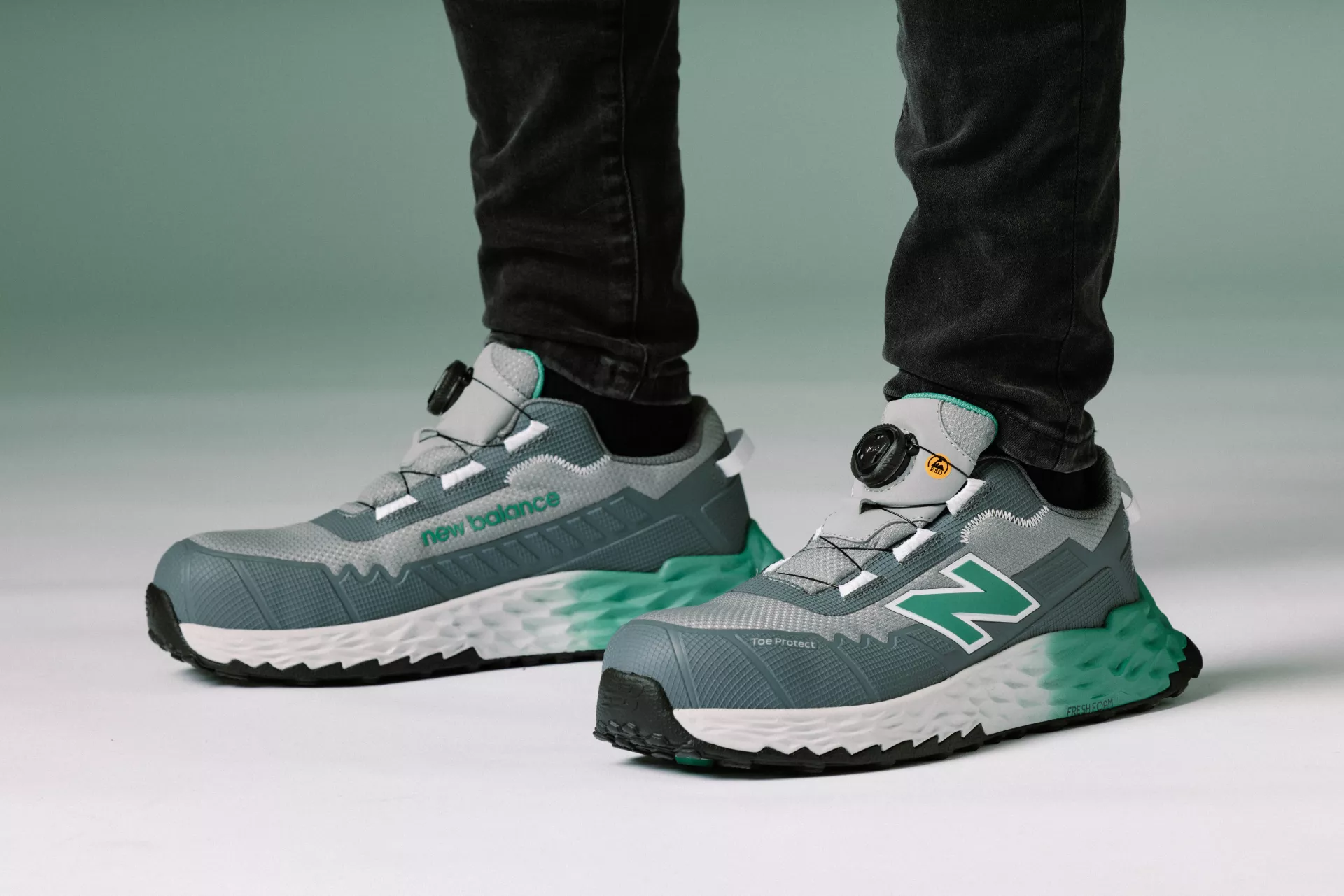 New Balance MEFFCAPB2E-1730, Cremorne BOA Safety shoes S3L, alloy / green, image 14